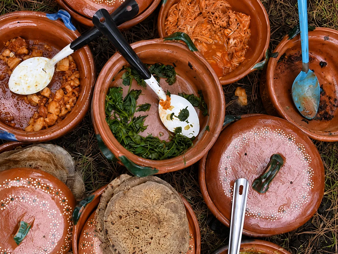Colorful cazuelas